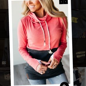 Mindy Mae’s Market cowl neck sweatshirt